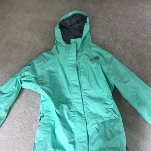 Mint North Face Raincoat